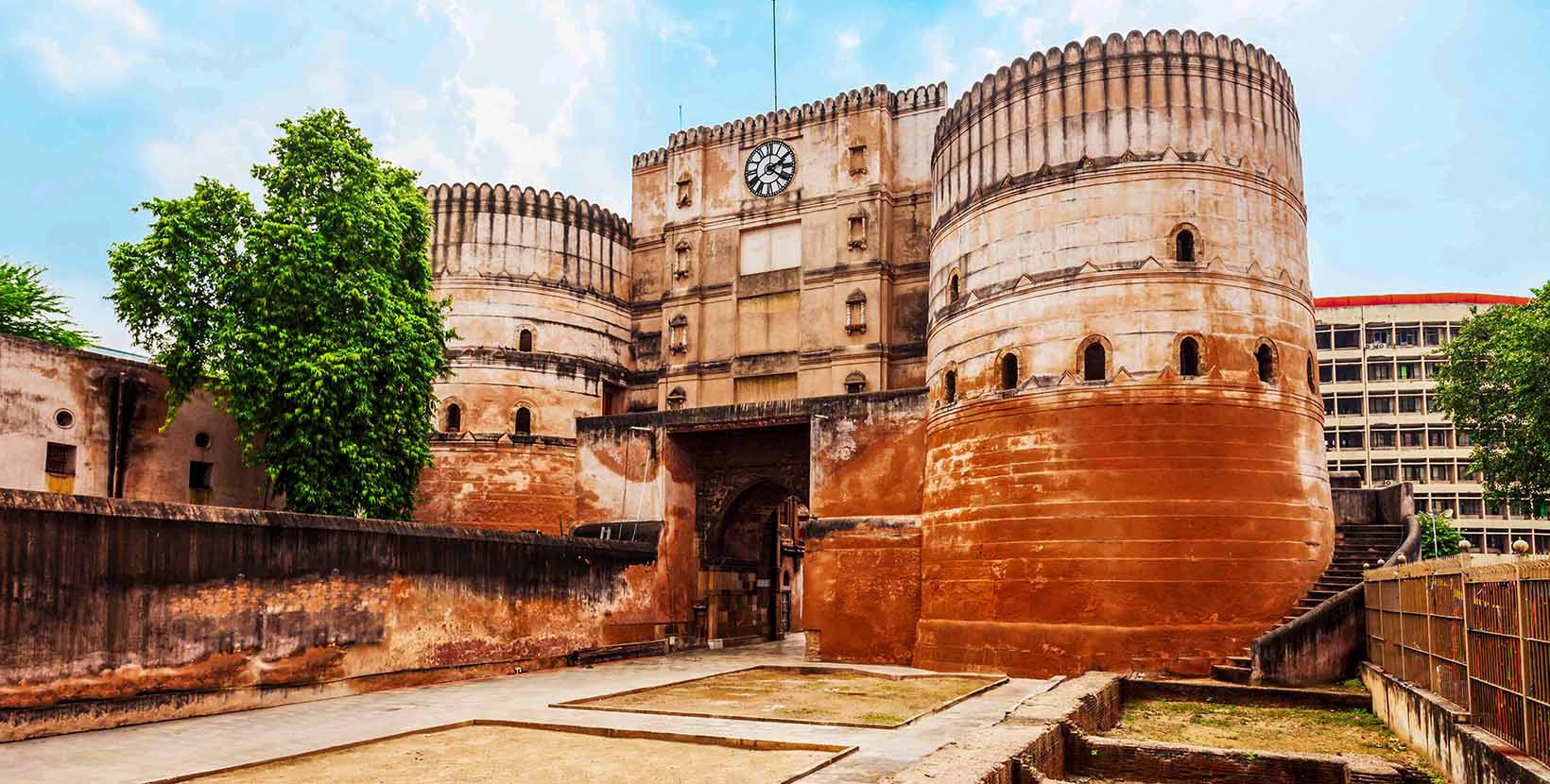 Bhadra Fort is situated in the walled city area of Ahmedabad, Gujarat state of India